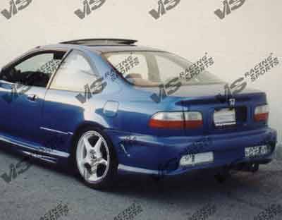 1992-1995 Honda Civic 2 doors kombat 2 Style FRP Primer Full Kit-4
