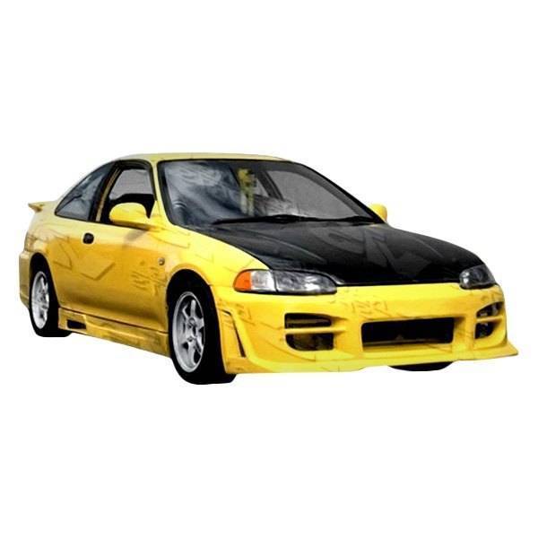 1992-1995 Honda Civic Hatchback 2 doors OCTANE Style FRP Primer Front Bumper-1