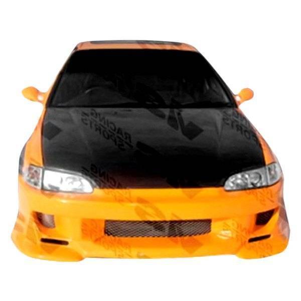 1992-1995 Honda Civic Hatchback 2 doors Strada F1 Style FRP Primer Front Bumper-1