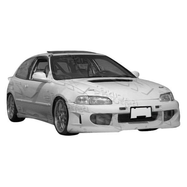 1992-1995 Honda Civic Hatchback 2 doors SERVO Style FRP Primer Front Bumper-1