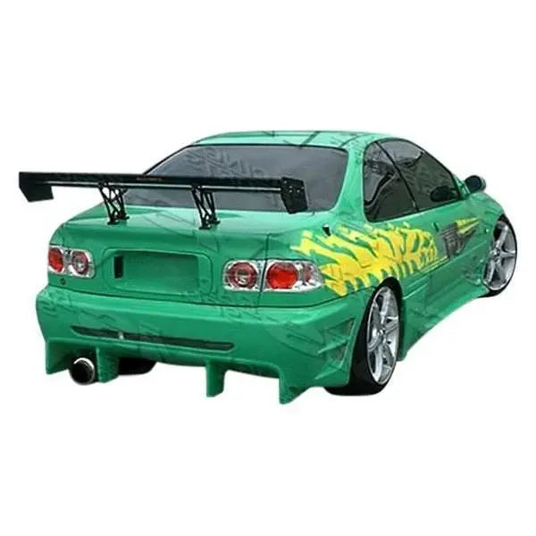 1992-1995 Honda Civic 2 doors 4 doors Wave Style FRP Primer Side Skirts-1