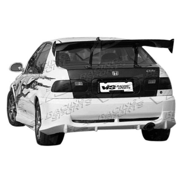 1992-1995 Honda Civic 2 doors 4 doors WINGS Style FRP Primer Rear Bumper-1