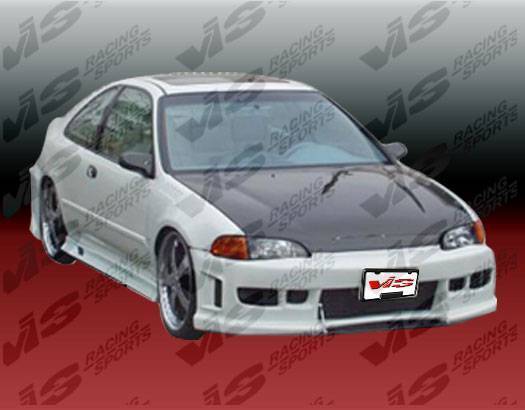 1992-1995 Honda Civic 2 doors Z1 BOXER Style FRP Primer Full Kit-2