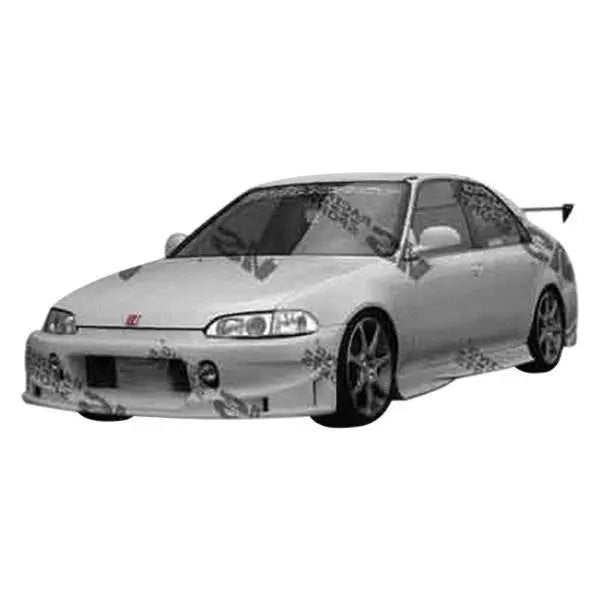 1992-1995 Honda Civic 4 doors Evolution Style FRP Primer Side Skirts-1
