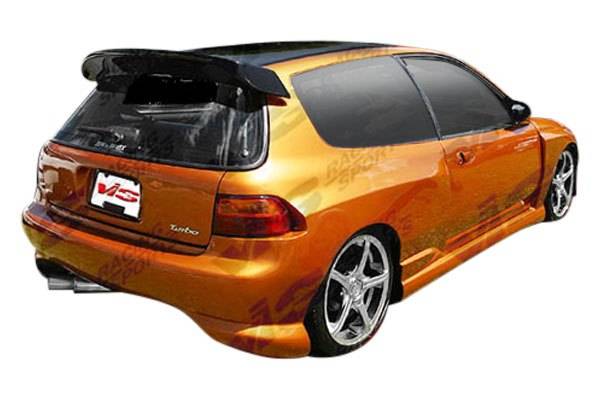 1992-1995 Honda Civic Hatchback BALLISTIX Style FRP Primer Full Kit-2