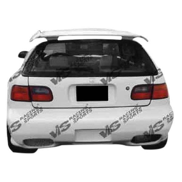 1992-1995 Honda Civic Hatchback kombat 1 Style FRP Primer Rear Bumper-1