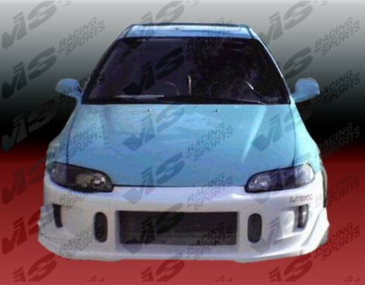 1992-1995 Honda Civic Hatchback TSC 2 Style FRP Primer Full Kit-1