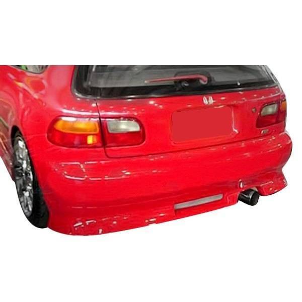 1992-1995 Honda Civic Hatchback V Speed Style FRP Primer Rear Bumper-1