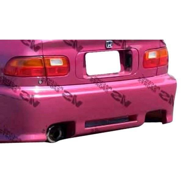 1992-1995 Honda Civic Hatchback Z1 BOXER Style FRP Primer Rear Bumper-1