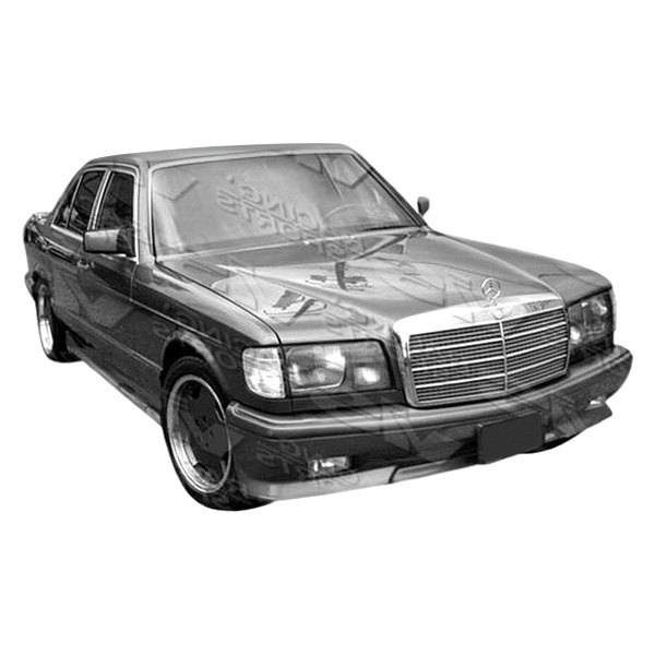 1992-1999 Mercedes S Class W140 4 doors EURO TECH Style FRP Primer Full Kit-1