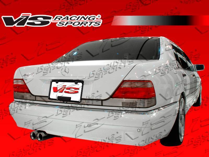 1992-1999 Mercedes S Class W140 4 doors LASER Style FRP Primer Rear Bumper-2