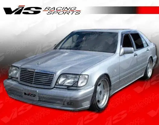 1992-1999 Mercedes S Class W140 4 doors LASER Style FRP Primer Side Skirts-3