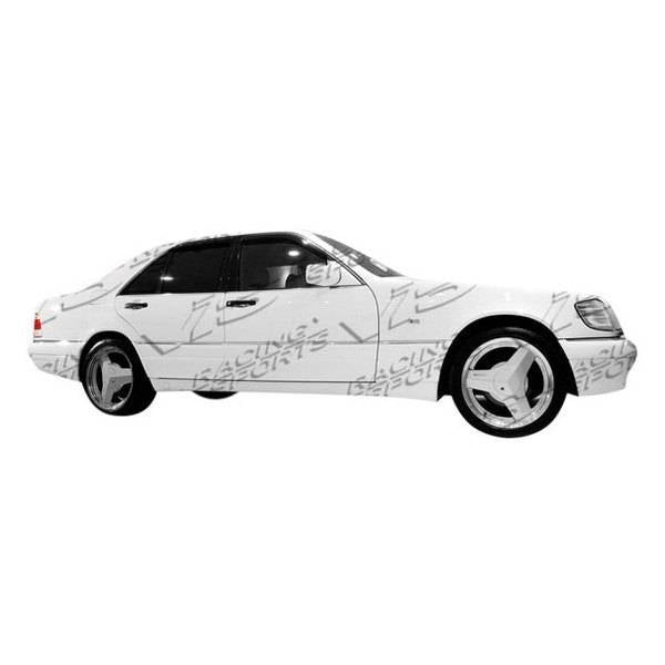 1992-1999 Mercedes S Class W140 4 doors LASER Style FRP Primer Full Kit-2