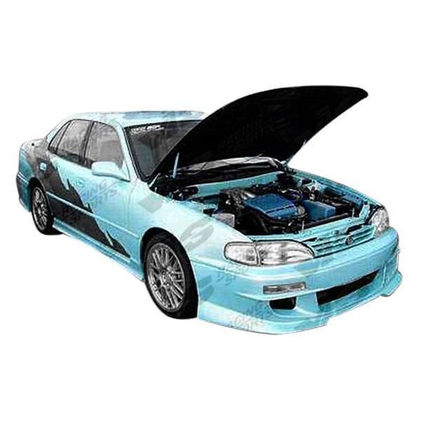 1992-1996 Toyota Camry 4 doors Cyber 1 Style FRP Primer Front Bumper-1