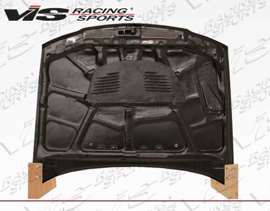 1993-1996 Mitsubishi Mirage 4 doors EVO 5 Style Carbon Fiber Black Hood-5