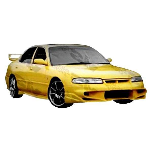 1993-1997 Mazda 626 4 doors INVADER Style FRP Primer Front Bumper-1