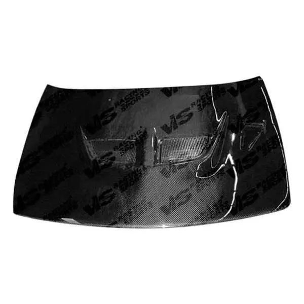 1993-1997 Nissan Altima 4 doors EVO Style Carbon Fiber Black Hood-1