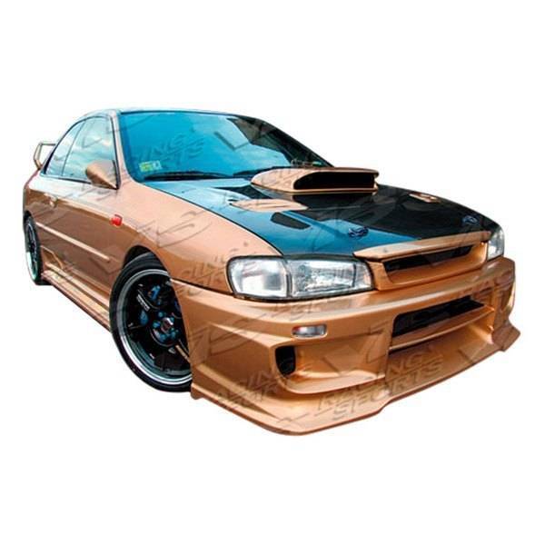 1993-2001 Subaru Impreza 2 doors 4 doors DEMON Style FRP Primer Front Bumper-1