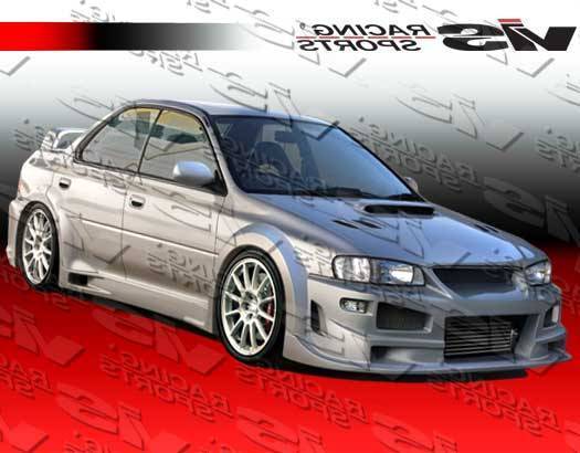 1993-2001 Subaru Impreza 4 doors Monster WB Style FRP Primer WideBody-2