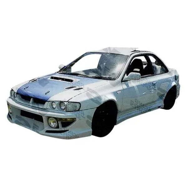 1993-2001 Subaru Impreza 2 doors 4 doors FRP Primer Side Skirts-1