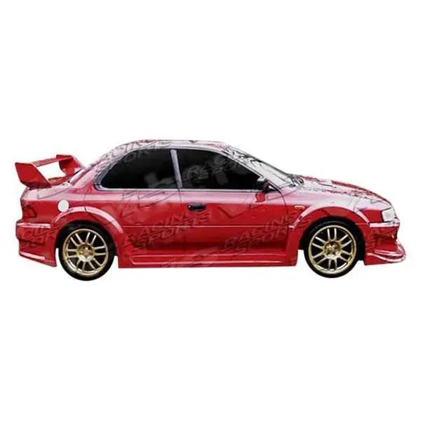 1993-2001 Subaru Impreza 4 doors VIPER Style FRP Primer Side Skirts-1