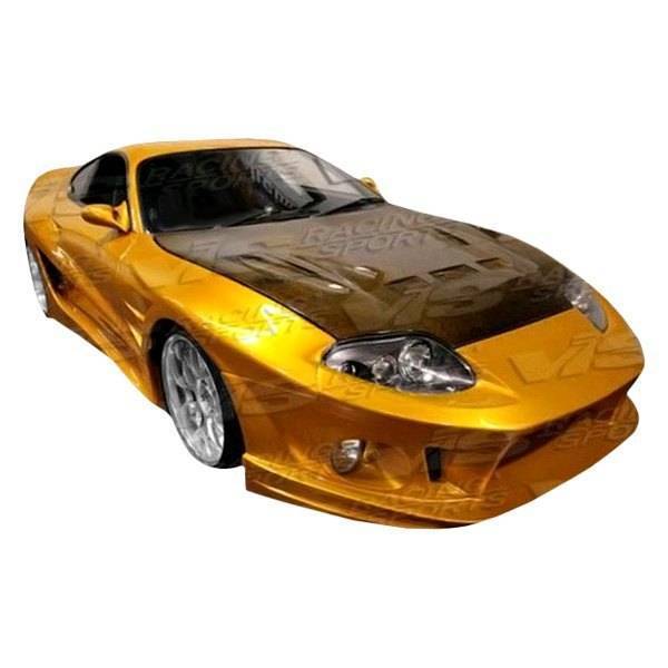 1993-1998 Toyota Supra 2 doors Alfa WB Style FRP Primer Front Bumper-1