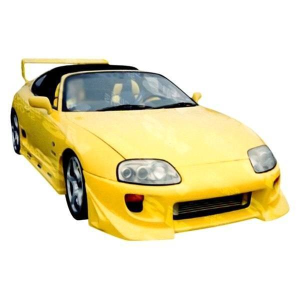 1993-1998 Toyota Supra 2 doors BATTLE Z Style FRP Primer Front Bumper-1