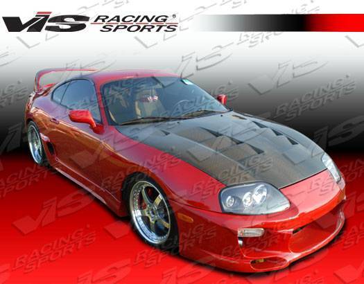 1993-1998 Toyota Supra 2 doors FUZION Style FRP Primer Front Bumper-1