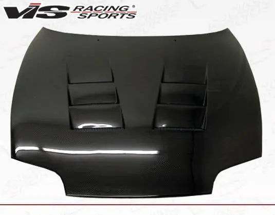 1993-1998 Toyota Supra 2 doors TERMINATOR Style Carbon Fiber Black Hood-3
