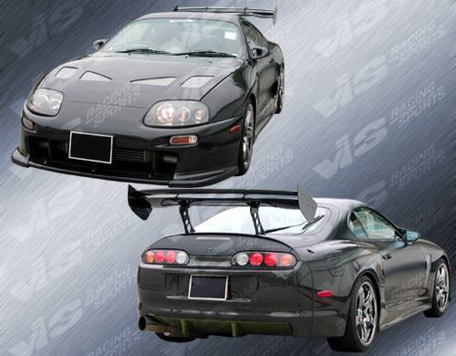 1993-1998 Toyota Supra 2 doors Techno R WB Style FRP Primer Full Kit-1