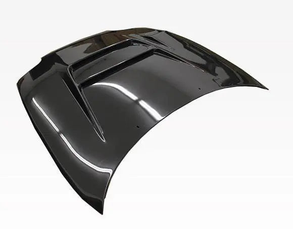 1993-1998 Toyota Supra 2 doors V Line Style Carbon Fiber Black Hood-3