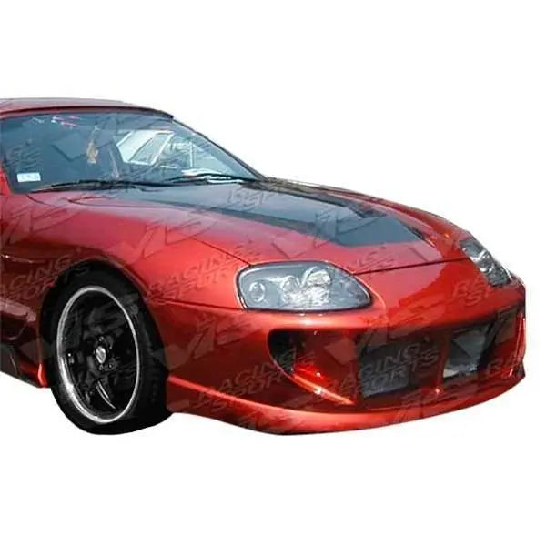 1993-1998 Toyota Supra 2 doors INVADER Style Carbon Fiber Black Hood-1