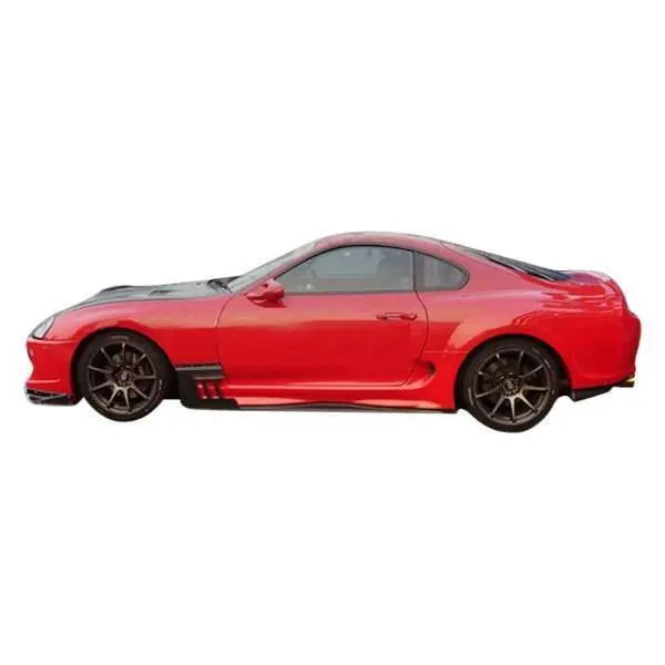 1993-1998 Toyota Supra 2 doors V Spec WB Style FRP Primer Side Skirts-1