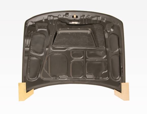 1994-2001 Acura Integra 2 doors 4 doors INVADER Style Carbon Fiber Black Hood-4