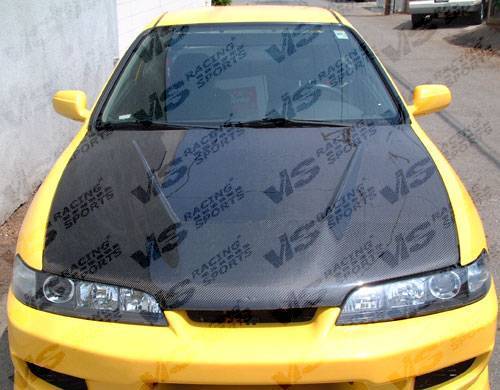 1994-2001 Acura Integra JDM 2 doors 4 doors INVADER Style Carbon Fiber Black Hood-1