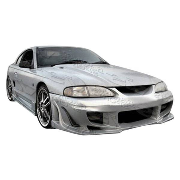 1994-1998 Ford Mustang 2 doors BALLISTIX Style FRP Primer Full Kit-1