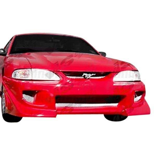 1994-1998 Ford Mustang 2 doors BATTLE Z Style FRP Primer Front Bumper-1