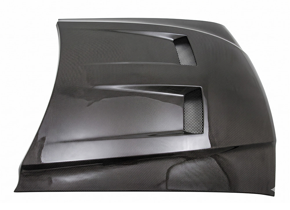 Carbon Fiber Hood Heat Extractor Style for Ford MUSTANG 2DR 1994-1998