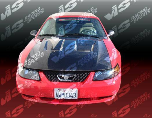 1994-1998 Ford Mustang 2 doors FRP Primer Hood-1