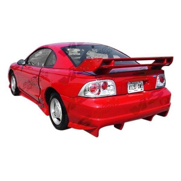 1994-1998 Ford Mustang 2 doors INVADER Style FRP Primer Rear Bumper-1