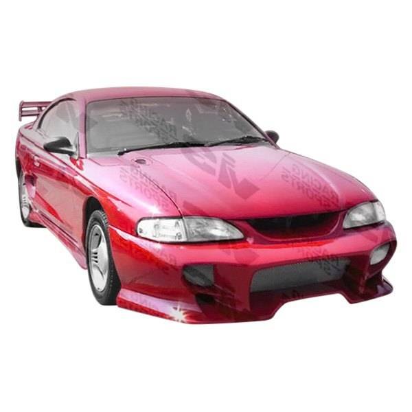 1994-1998 Ford Mustang 2 doors INVADER Style FRP Primer Full Kit-1