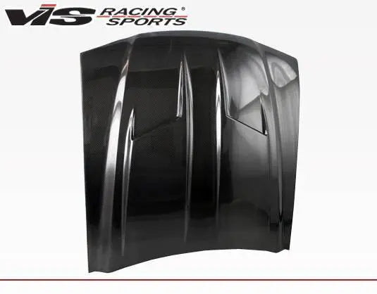 1994-1998 Ford Mustang 2 doors Stalker 2 Style Carbon Fiber Black Hood-2