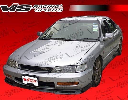 1994-1995 Honda Accord 2 doors Carbon Fiber Black Front Lip-1