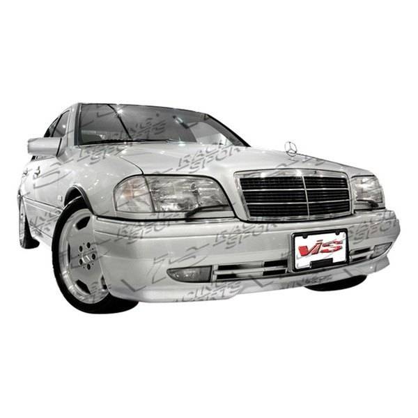 1994-2000 Mercedes C Class W202 4 doors EURO TECH Style FRP Primer Full Kit-1