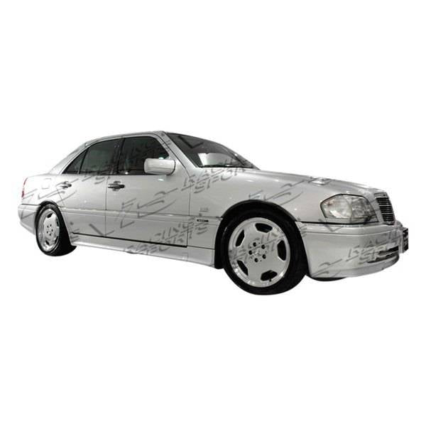 1994-2000 Mercedes C Class W202 4 doors EURO TECH Style FRP Primer Full Kit-2