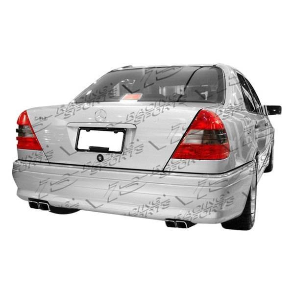1994-2000 Mercedes C Class W202 4 doors EURO TECH Style FRP Primer Full Kit-3