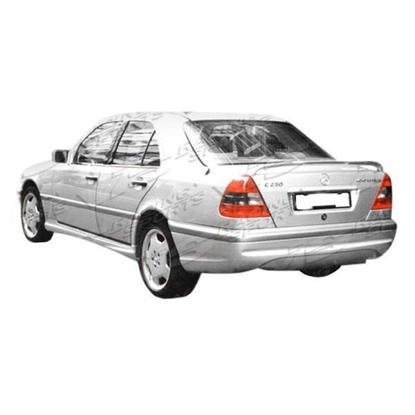 1994-2000 Mercedes C Class W202 4 doors EURO TECH 2 Style FRP Primer Rear Bumper-1