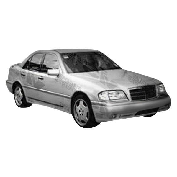 1994-2000 Mercedes C Class W202 4 doors LASER Style FRP Primer Full Kit-1