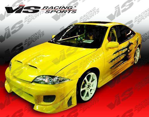 1995-1999 Chevrolet Cavalier 2 doors BATTLE Z Style FRP Primer Full Kit-2