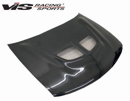 1995-1999 Dodge Avenger 2 doors EVO Style Carbon Fiber Black Hood-2